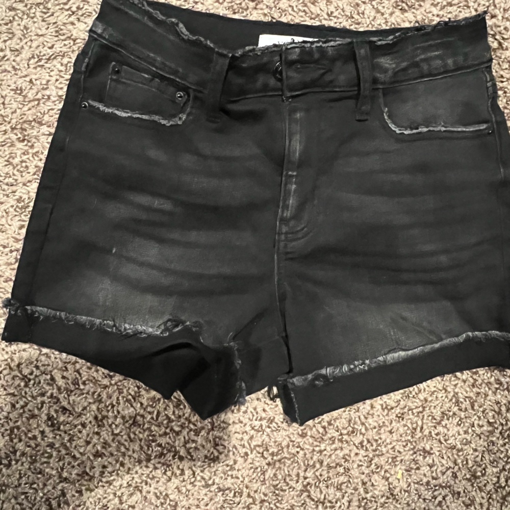 Zenana Outfitters Black Denim Shorts